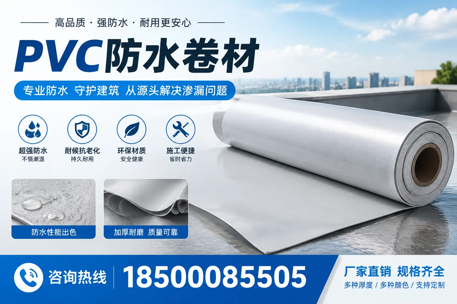 选择pvc防水卷材时,孝感用户的常见疑问