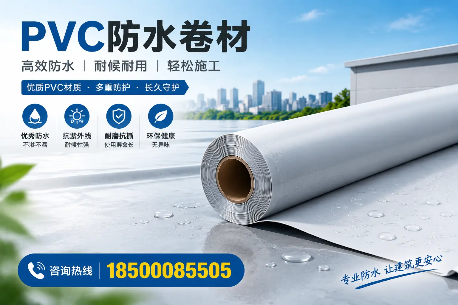 选择PVC防水卷材时需关注的技术参数,孝感指南