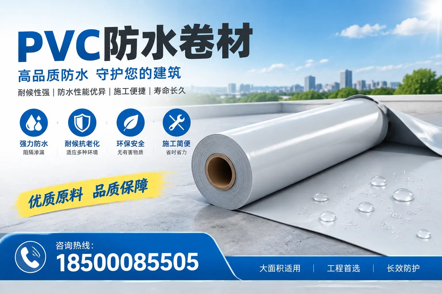 如何选择适合的PVC防水卷材厚度,特别是在孝感的需求